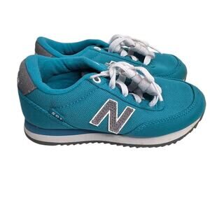 New Balance 501 Kids Teal Lace Up Running Sneakers Size 10.5 Style KZ501P7Y